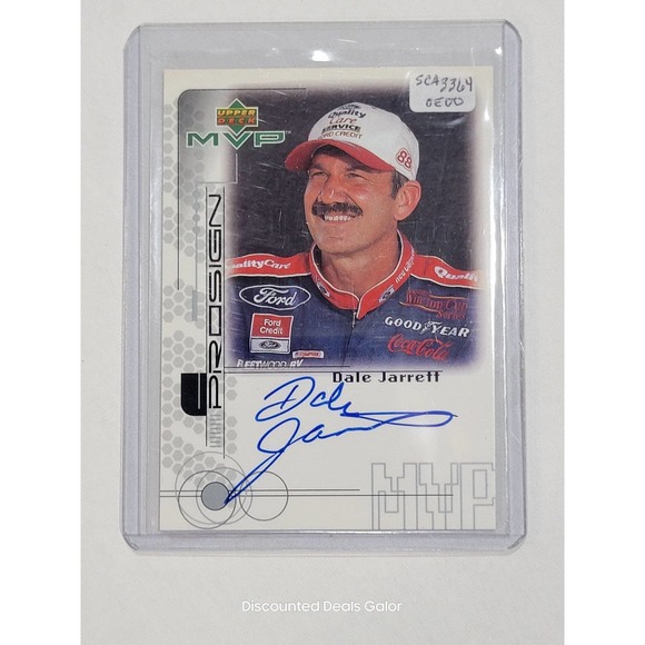 Dale Jarrett Autograph 1999 UD MVP Prosign Insert NASCAR - Picture 1 of 2